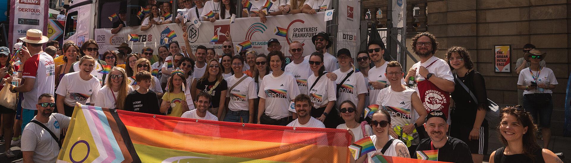 Der CSD in Frankfurt steht für Vielfalt und ist ein Symbol für unsere Demokratie - Bild: Teresa Kilian/DFB