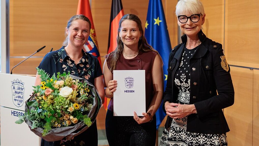Paula Gremm engagiert sich beim Hessischen Turnverband und ist Abteilungsleiterin Gymnastik beim SG Kiebitzgrund.