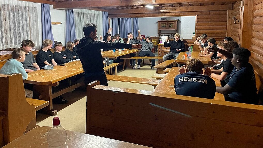 Abendprogramm in der Unterkunft